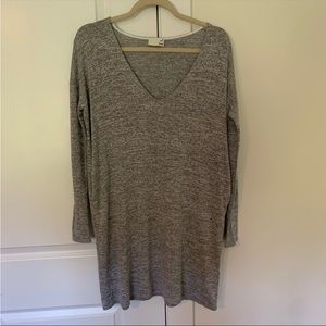 Aritzia Wilfred Free Gail Tunic Dress lightweight gray